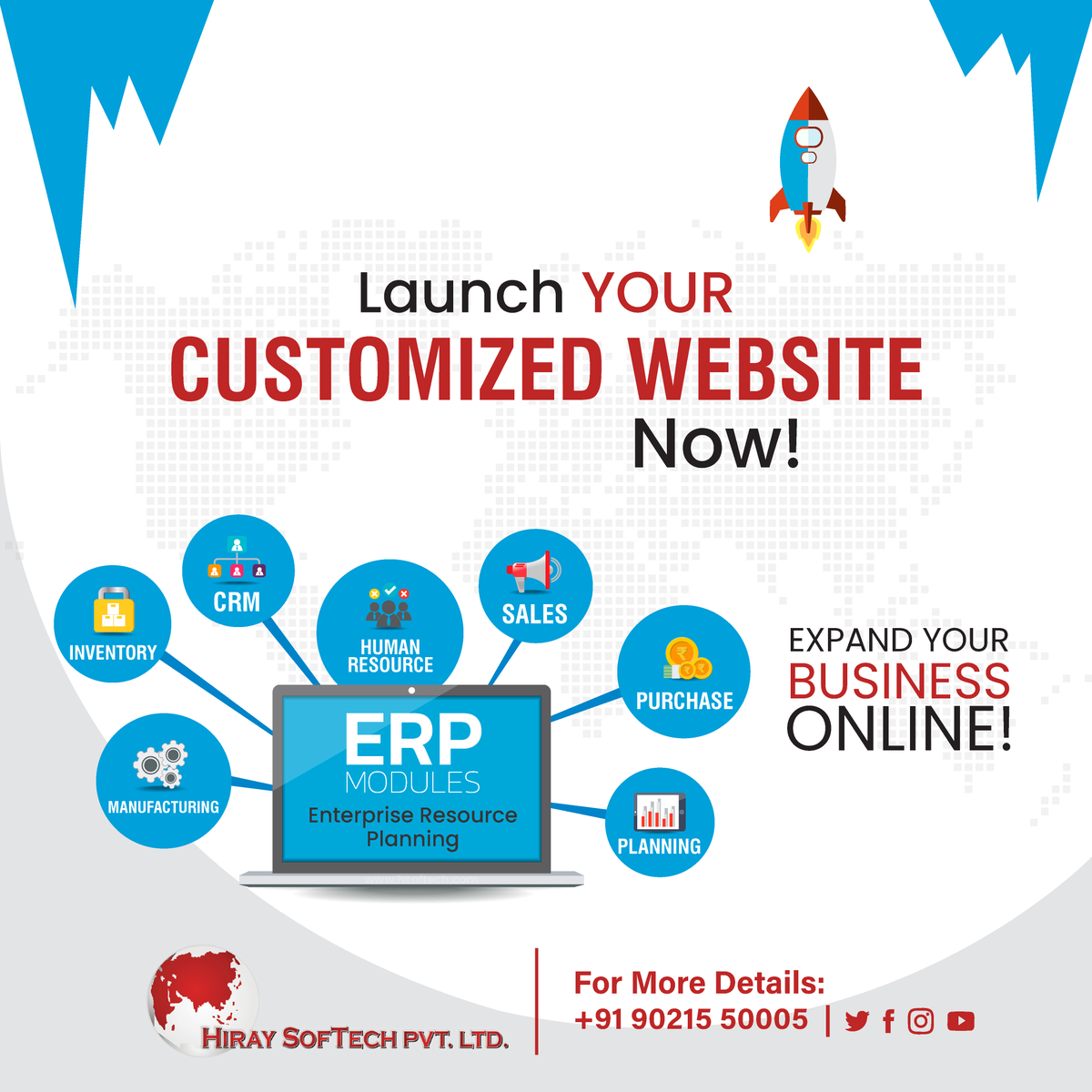 hiraysoftech's tweet photo. #hiraysoftech
Launch your customized website with us!
#softwaredeveloper #programming #coding #programmer #developer #software #customized #javascript #coder #webdevelopers #code #softwaredevelopment #businesssoftware #code #programmers #technology #softwaredeveloper https://t.co/puahA4j6Mq