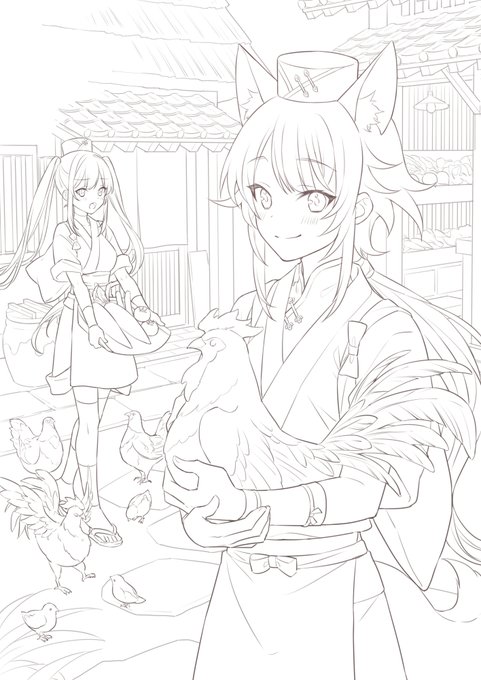 線画できた 