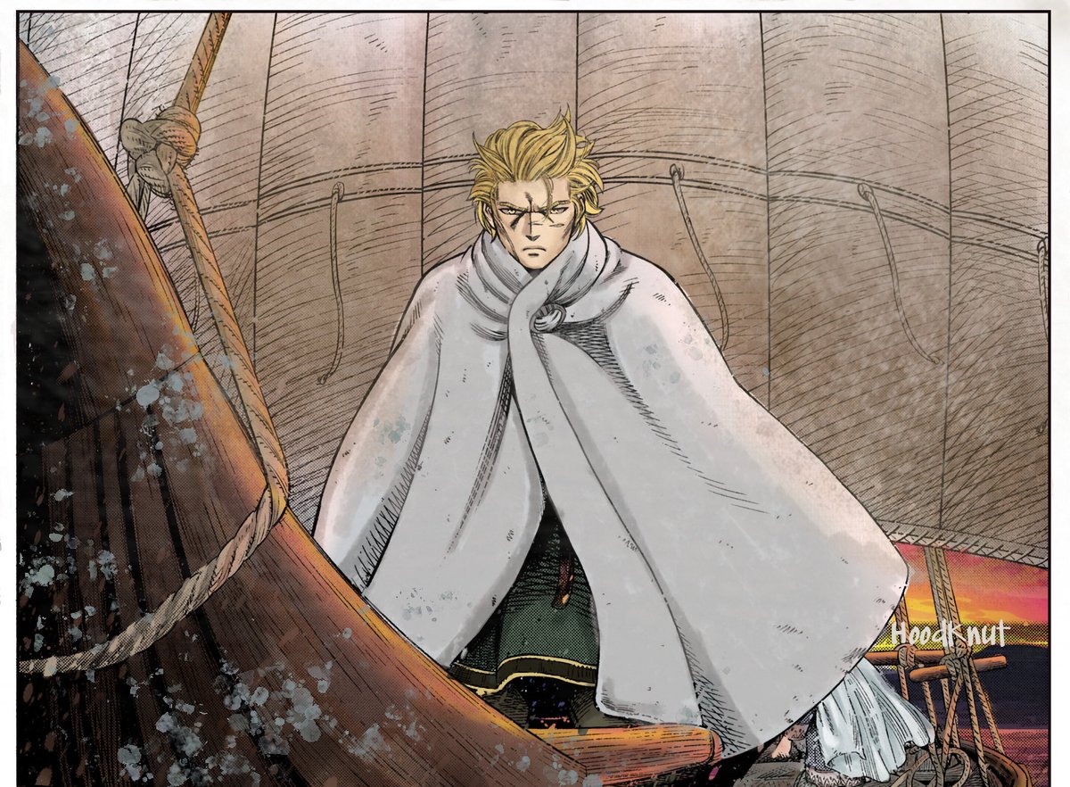 HoodKnut's tweet photo. 🌊🌊🌊

#VINLAND_SAGA #thorfinn #coloring https://t.co/1kAs0Tp3hZ