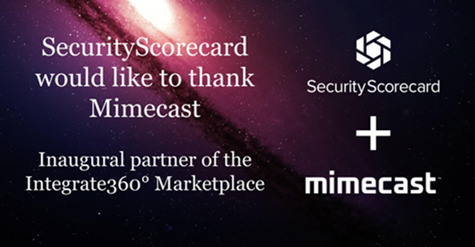 Mimecast's tweet photo. Congratulations to our partner @security_score on the announcement of their Integrate360 Marketplace! https://t.co/woI0lJ8rcv #cybersecurity https://t.co/mqGQjvfBPO