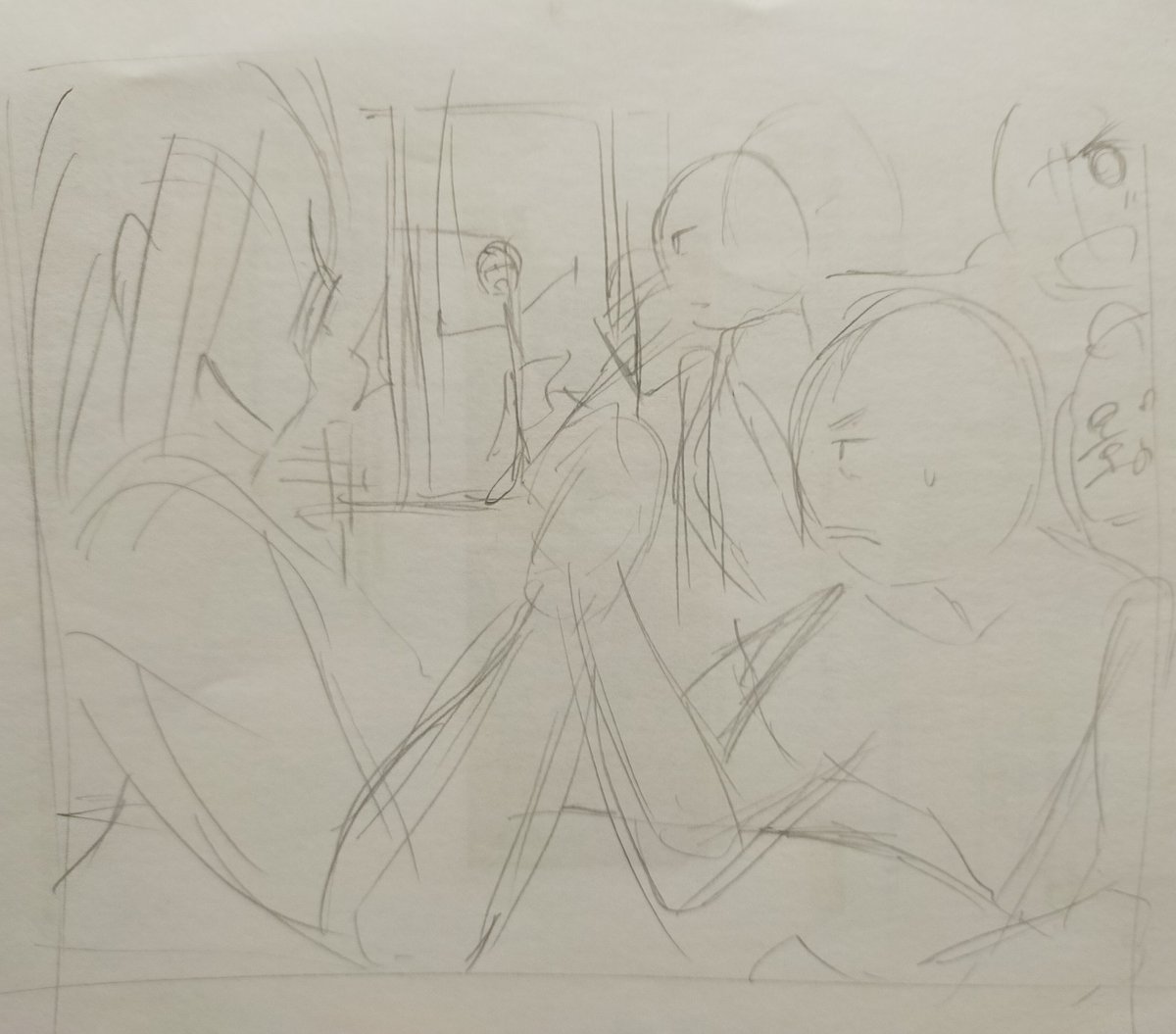 ラフ→下書き→線画→仕上げ

(思ったよりベタ率少なかった…) 