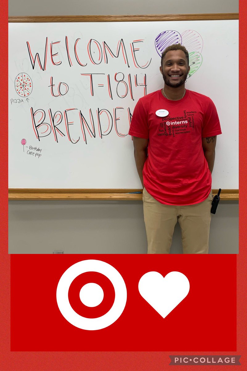 So excited to have Brenden as our summer intern at #T1814!!! Welcome to the store and we look forward to a successful journey with you! 🎯🎯 #TargetInterns #CareGrowWin #worksomewhereyoulove  <a href="/r_d_parsons/">RD Parsons</a> <a href="/OneEyedLance/">Lance Leithead</a>