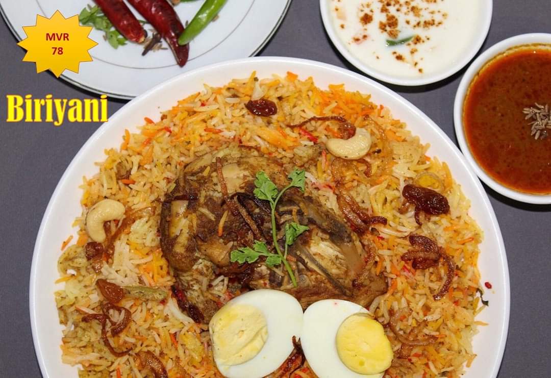 Introducing our Chef's Special Chicken &amp; Biriyani

- Chef's Special Chicken with the option of Garlic Rice or 2 Paratha &amp; Salad

Price: MVR 75/-

- Biriyani (Authentic Hyderabad Biriyani)

Price: MVR 78/-

To place your order please call 3321234 or 7974622 (viber)