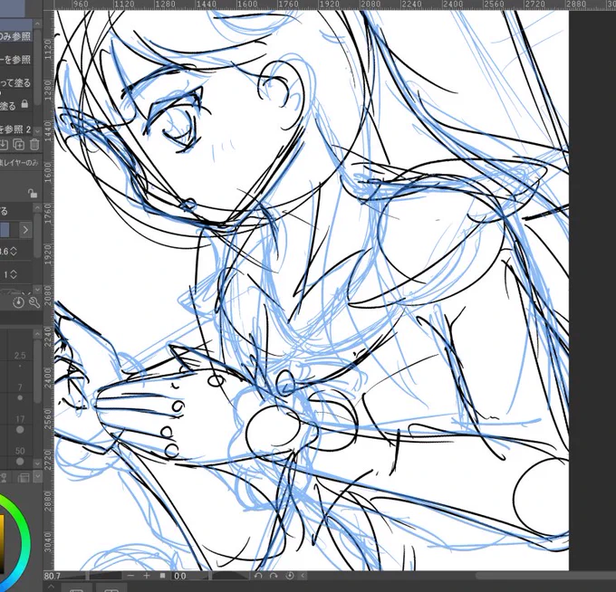 さあやちゃん絵やっと描きあがりました!
日付け変わったらアップしますね。
画像は描き初めに撮ってたスクショですぞ。 