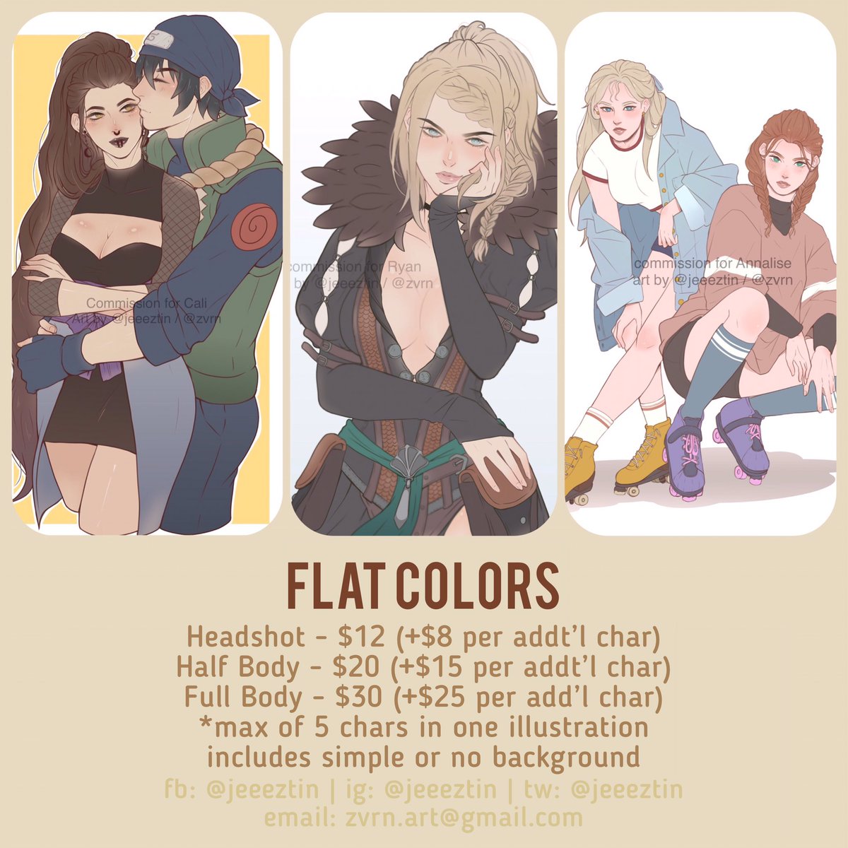 jeeeztin's tweet photo. Update Commission Info: Part 2

DM me for inquiries! 😊

#commissioninfo #commissionID #commissionsheet #commissionprices #commissionpricelist #artcommission #animeart https://t.co/Da2069wr7w