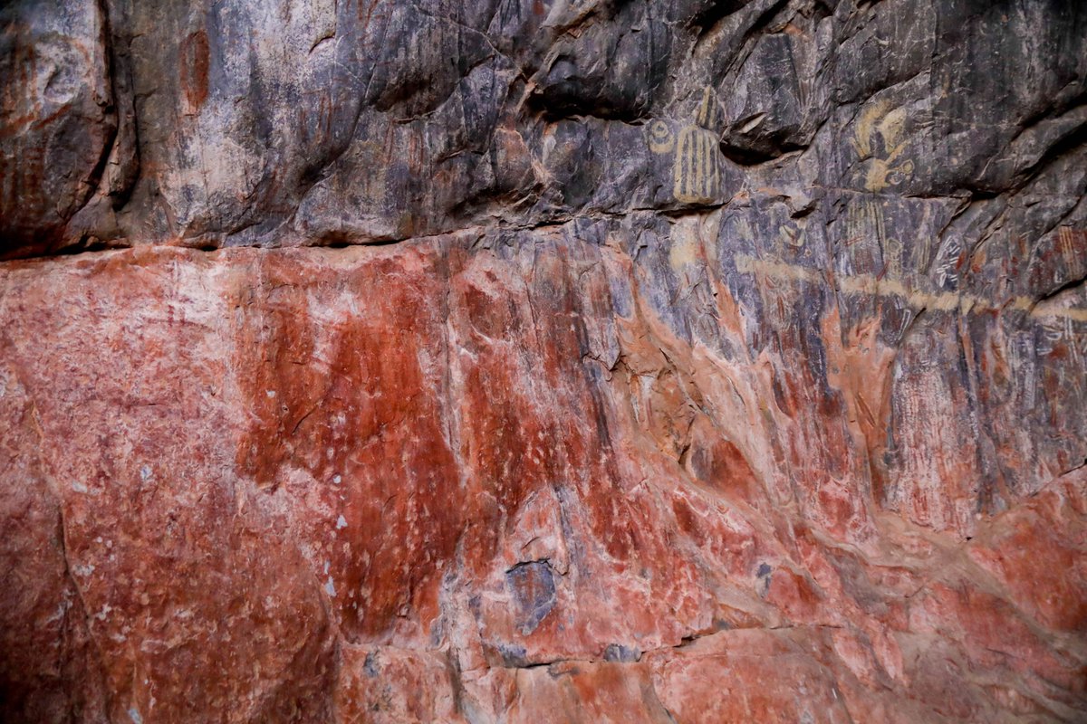 TourismZambia's tweet photo. Have you ever been in a Cave? Do you get the Heebie-jeebies when you think of entering a cave? This is Nsalu Caves in Chitambo district. It is very safe &amp; somewhat relaxing. Here you get to witness the 12, 000 year old rock paintings &amp; learn about the San &amp; their way of life. https://t.co/aBaEjD52El