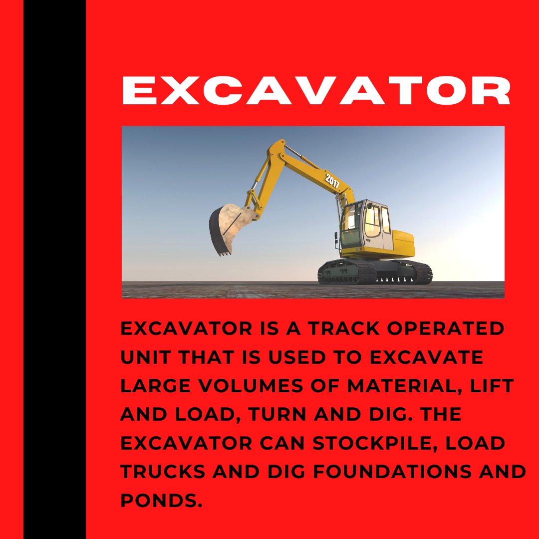 CHEC_Training's tweet image. What pieces of equipment do you get train on during our Heavy Equipment Operating Program? Check out the 4 pieces and what they are commonly used for! #chectraining