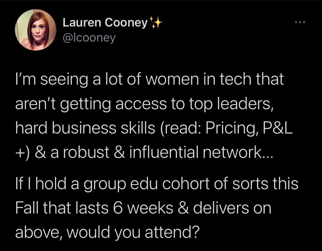 Would you attend to gain further insight into skills you’ll need to become a more effective leader and accelerate your path to the C-Suite? 

Some details: 

✔️ Top Industry Expert &amp; Leader Discussions 
✔️ Business Cases &amp; Critical Reading Recommendations
✔️ 6 Weekl