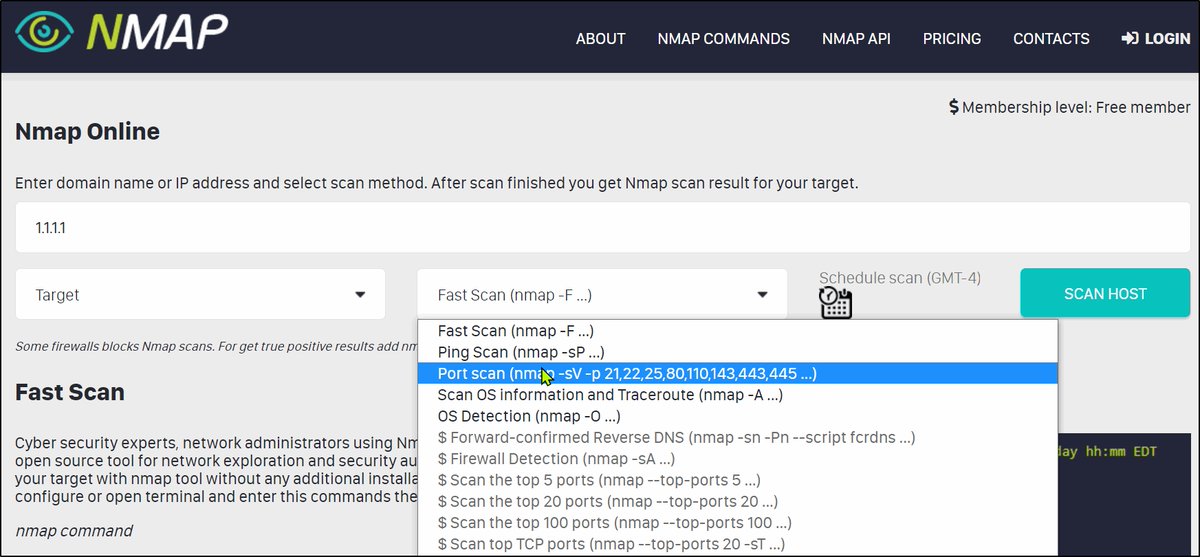 InfosecPandey's tweet image. Wow...Great Online Tool:
#Nmap #Scanning #NetworkScanning #PenetrationTest #VAPT