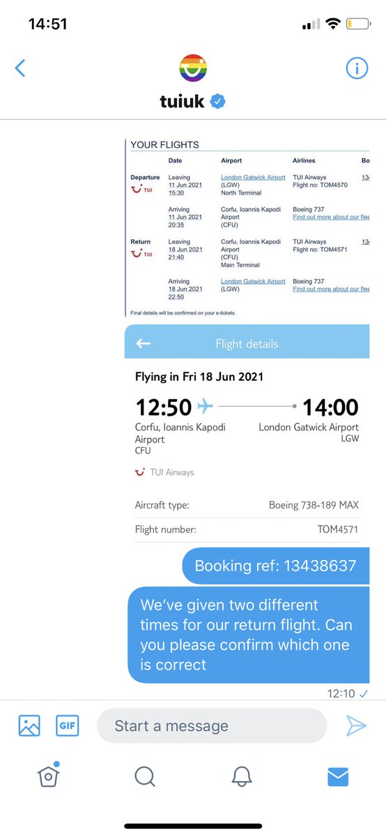 jsutts3016's tweet photo. @TUIUK 

How can you change flights and not tell people? https://t.co/N006xosQle