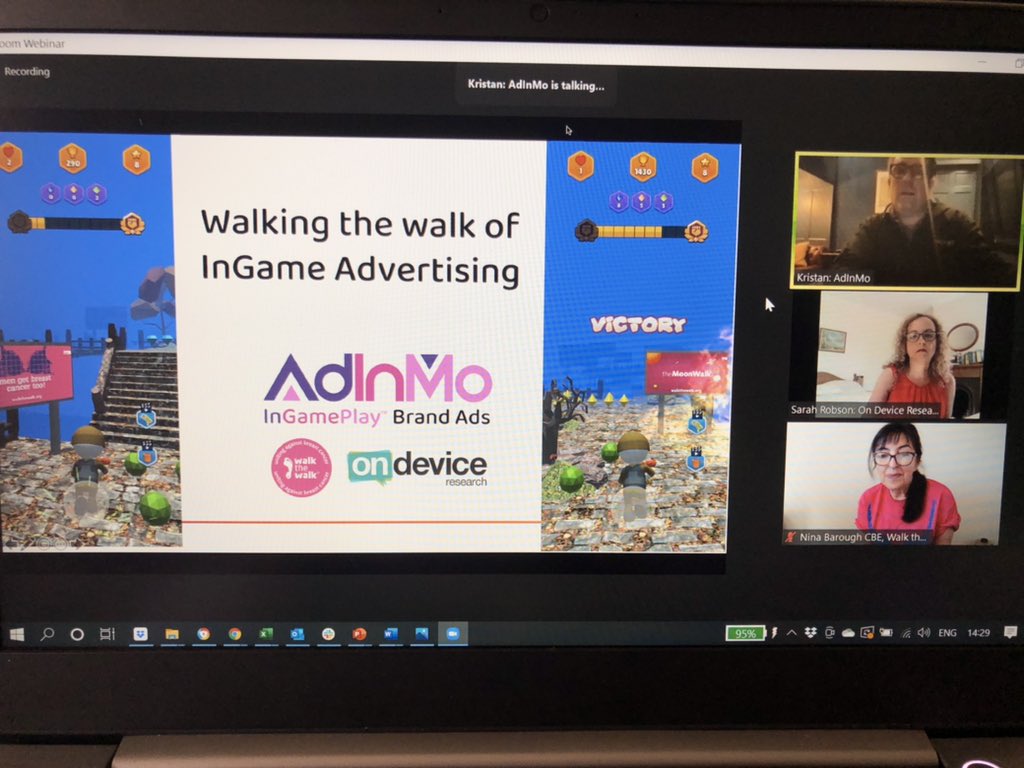 Great to hear how InGame advertising can help raise awareness for charities. Insightful research from <a href="/ondevice/">On Device</a> shared today at the <a href="/IABUK/">IAB UK</a> gaming workshop alongside @Adinmo_media <a href="/WalktheWalk/">Walk The Walk</a>