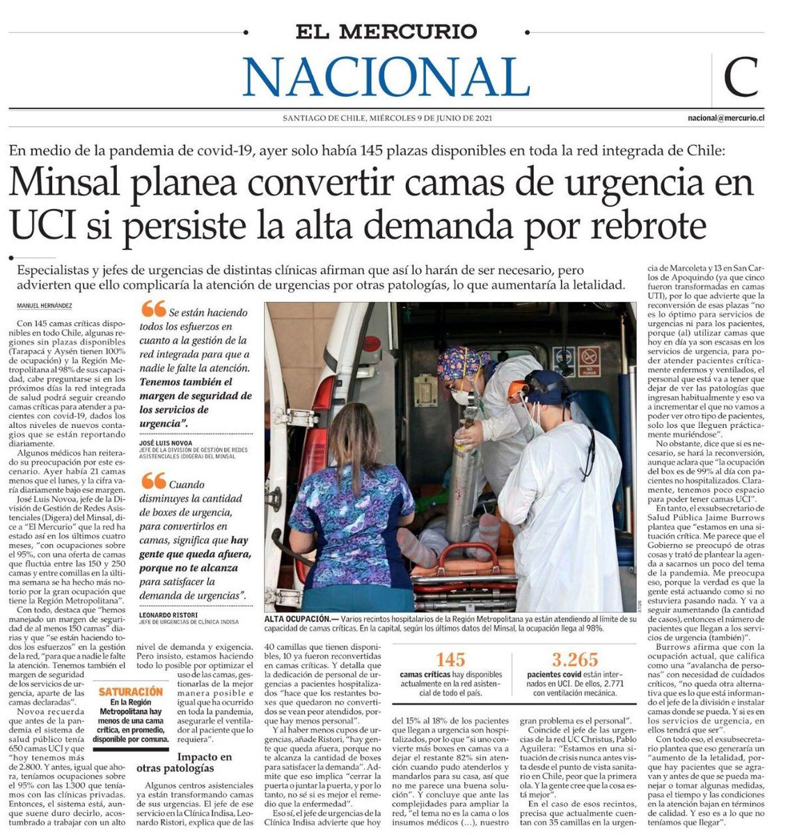 Esta noticia es una muestra más de la desconexión y desconocimiento del sistema de salud por parte de las autoridades. <a href="/sochimu/">SOCHIMU</a>  👁