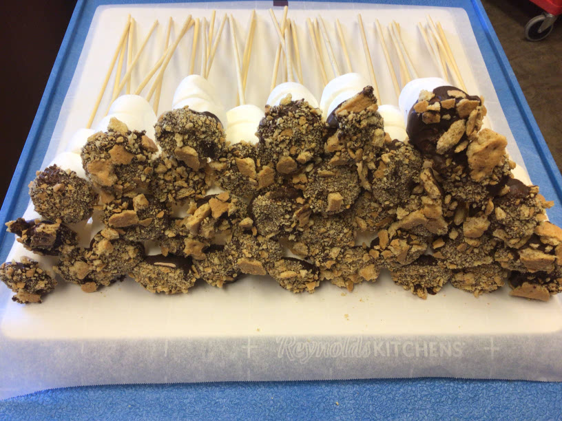WellbrookeK's tweet photo. We couldn't have s'mores outdoors, so we brought them to our residents! 🔥 #SeniorLiving https://t.co/LtXFB5T3Jw