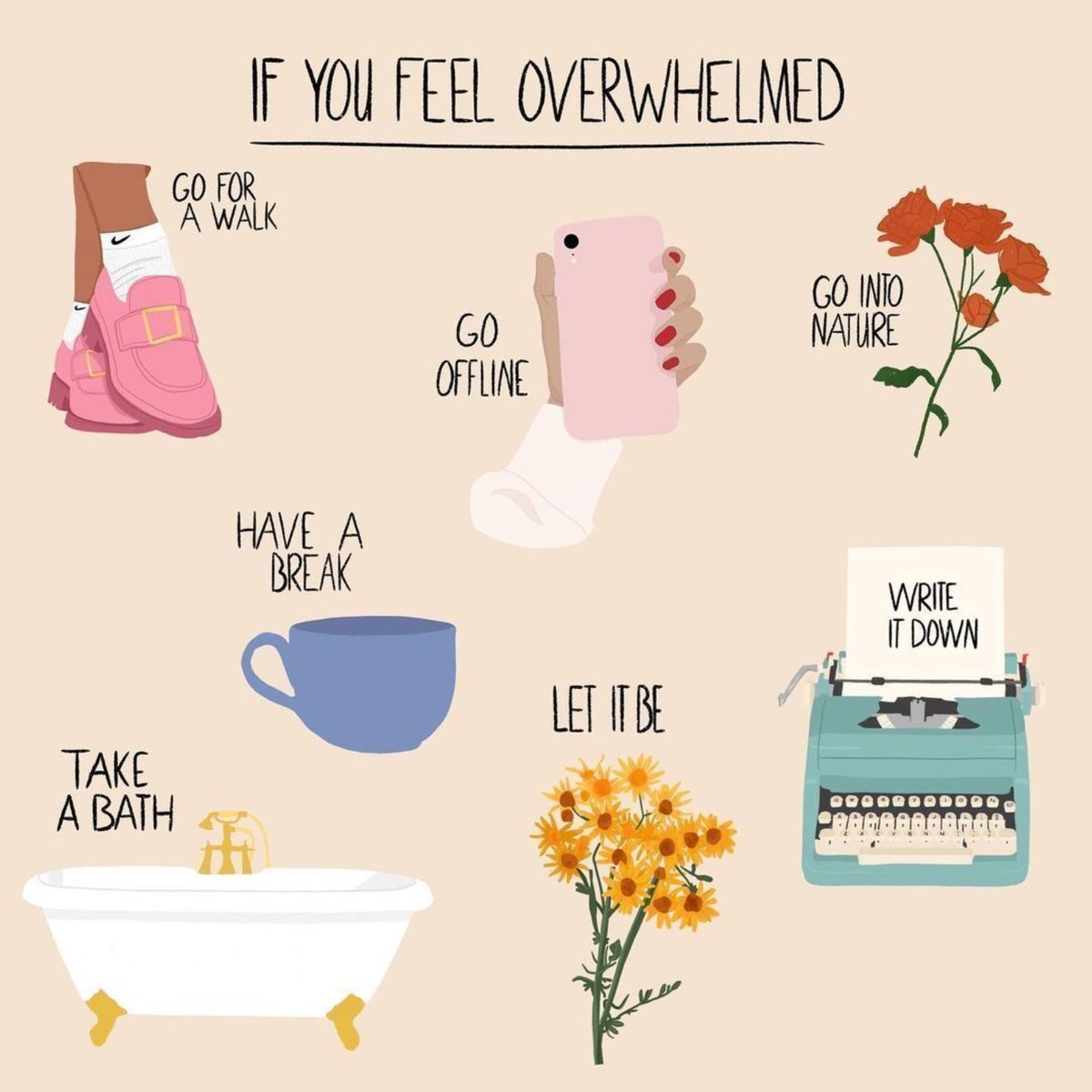 HardFeelingsTO's tweet photo. Self-care can look different for everyone; what works for you? 💛

Image: Tobehonest @ https://t.co/Jixd9PyBhA https://t.co/yeuwgMUT2X