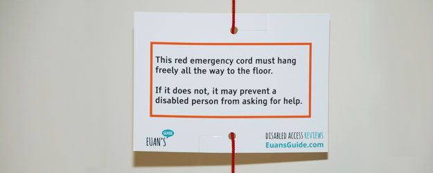 ChangingPlaceUK's tweet photo. Free the red cords! 
It's vital that people can reach the red emergency cord in your toilet should they need to. Find out more and get the signage from @EuansGuide https://t.co/oPRJKPWE5G 
#SetTheCordsFree #Access https://t.co/fzkdNBPr3h