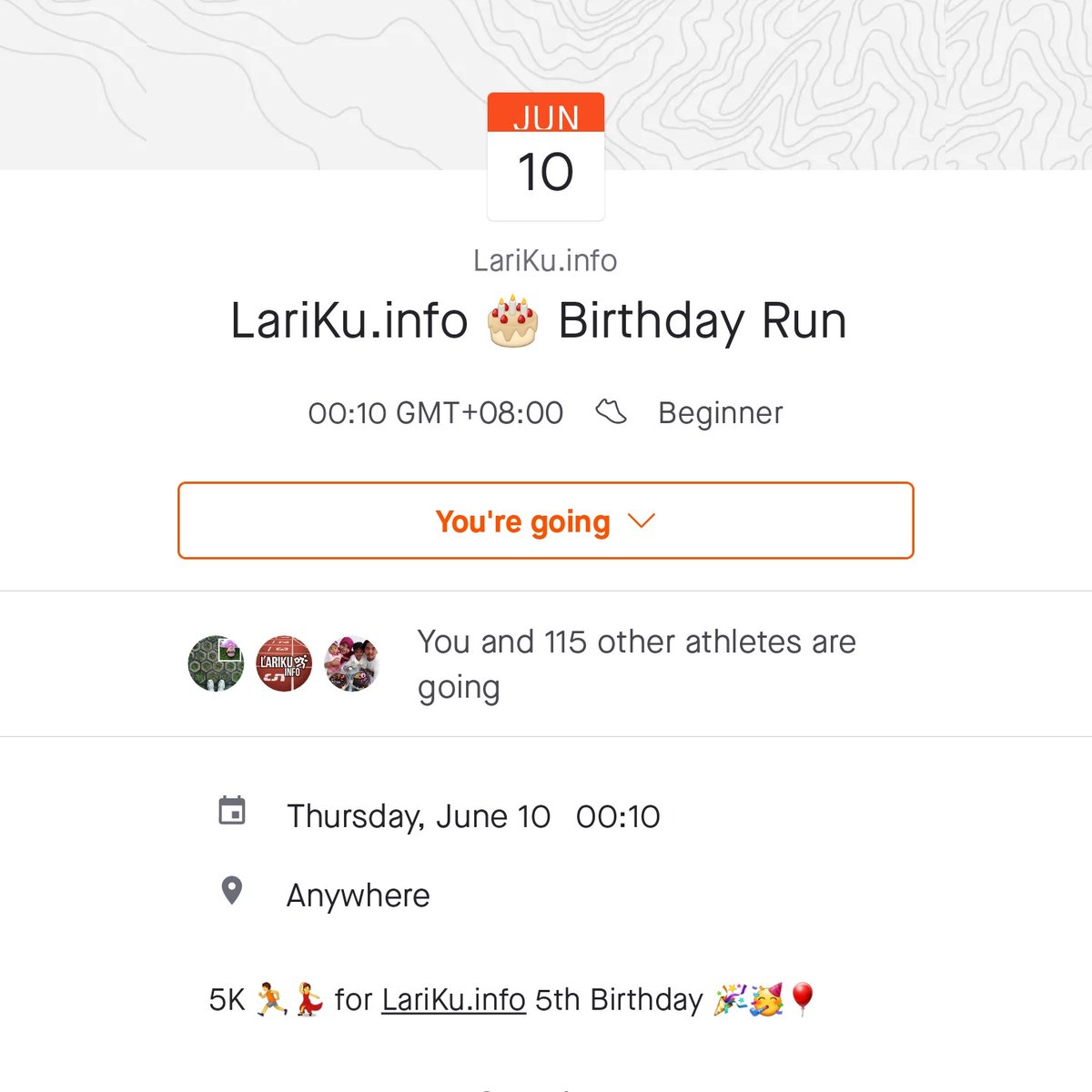 5th LariKu.info 🎂 Birthday Run • 2021