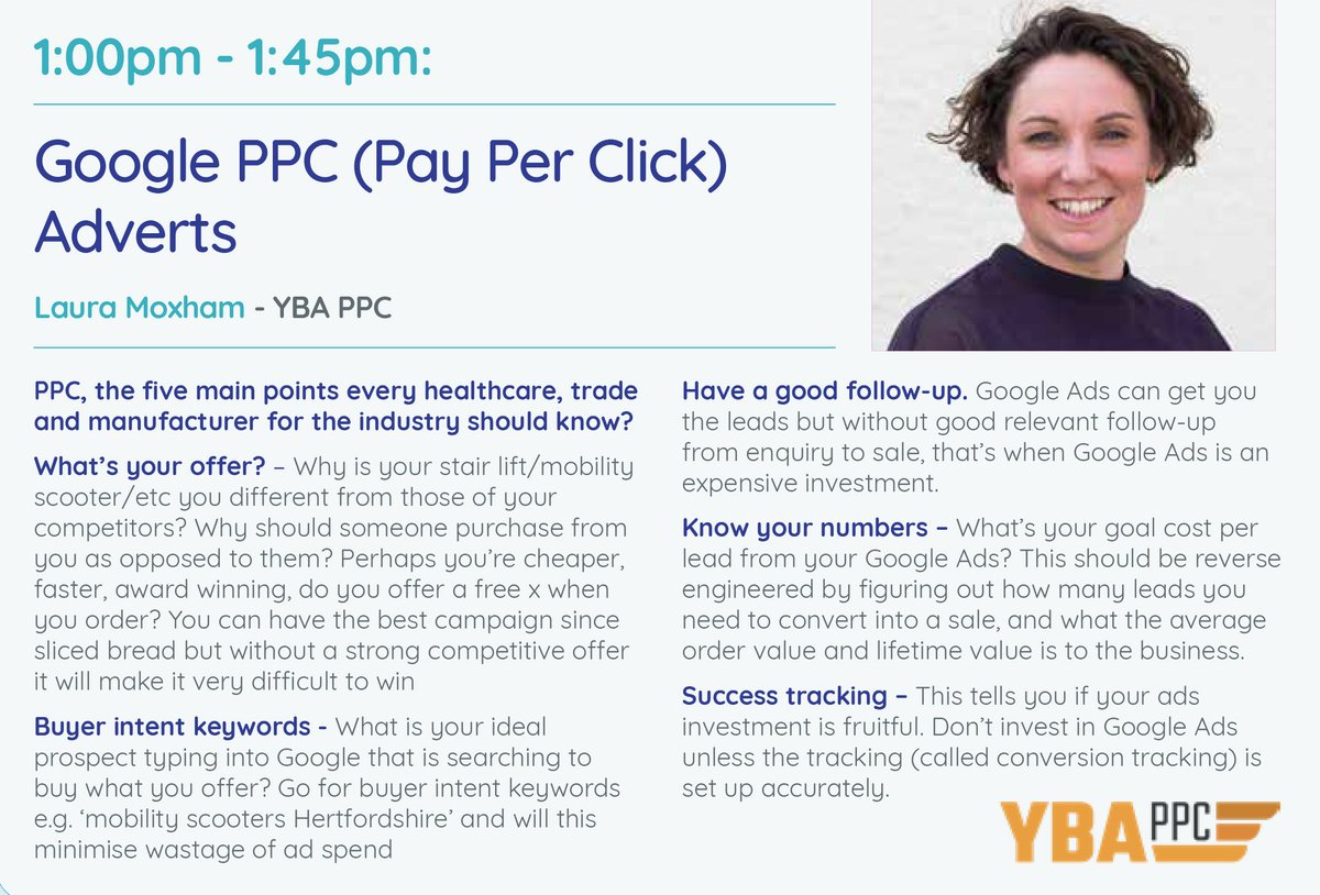 BHTS_Show's tweet photo. Check out the must-see seminars at BHTS on 15 June 2021, with PR pointers from @wwwthiiscouk's Calvin Barnett, understanding using Facebook ads for your business from Ideal Result's Thom Smith, and Google PPC ads expertise from Laura Moxham. Find out more: https://t.co/FNBVvddjMS https://t.co/WCMmm6zB7F