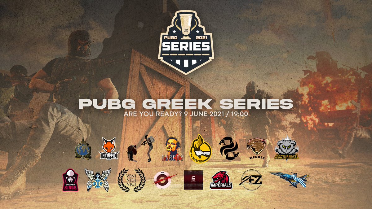 📢 PUBG Greek Series Tournament

👉 16 teams will enter the battle but only ONE will make it VICTORIOUS!

👊 Who will it be?

⏰ 19:00 🎙 <a href="/ChinnJ_/">ChinnJ</a> 
📺 twitch.tv/chinnj

#PUBGGreekSeries #esports #pubg #tournament