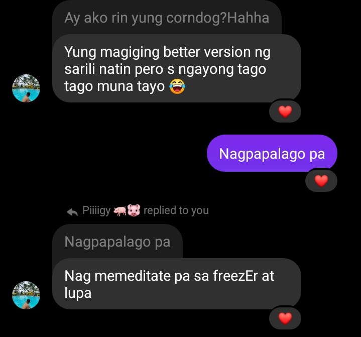Dan60310565's tweet photo. Si piggy at si piglet naging hotdog at patatas 😂
#FutureFireMan yarn? #FututeChef yarn? 😍💕 https://t.co/7prhUZbF5p