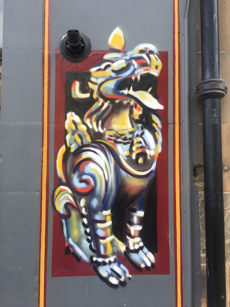 iffatshahnaz's tweet photo. Daily walk in #leith spotted an injured  #ironman and #mysticalanimals. Discovered the amazing Rajah stores on #AlbertStreet - from Lebanese coffee, green tea with cardamon to Pakistani mangos.. https://t.co/oxDqf2t9Aw