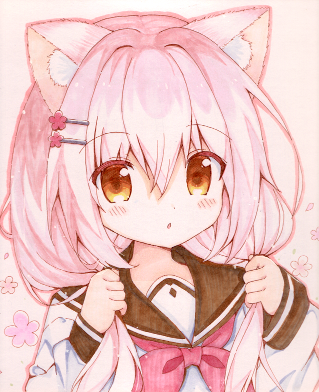 この前の色紙ちゃんズ #ケモミミ絵師集まれ 