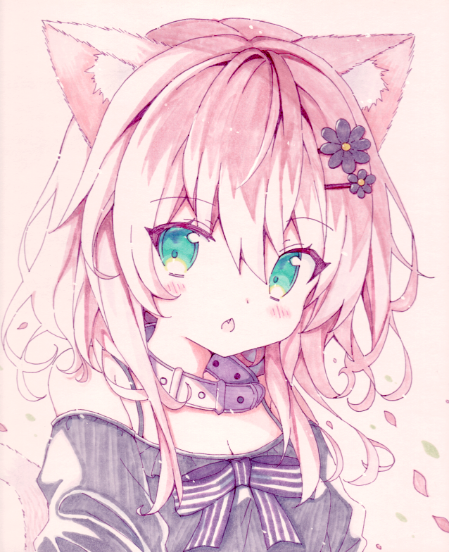 この前の色紙ちゃんズ #ケモミミ絵師集まれ 