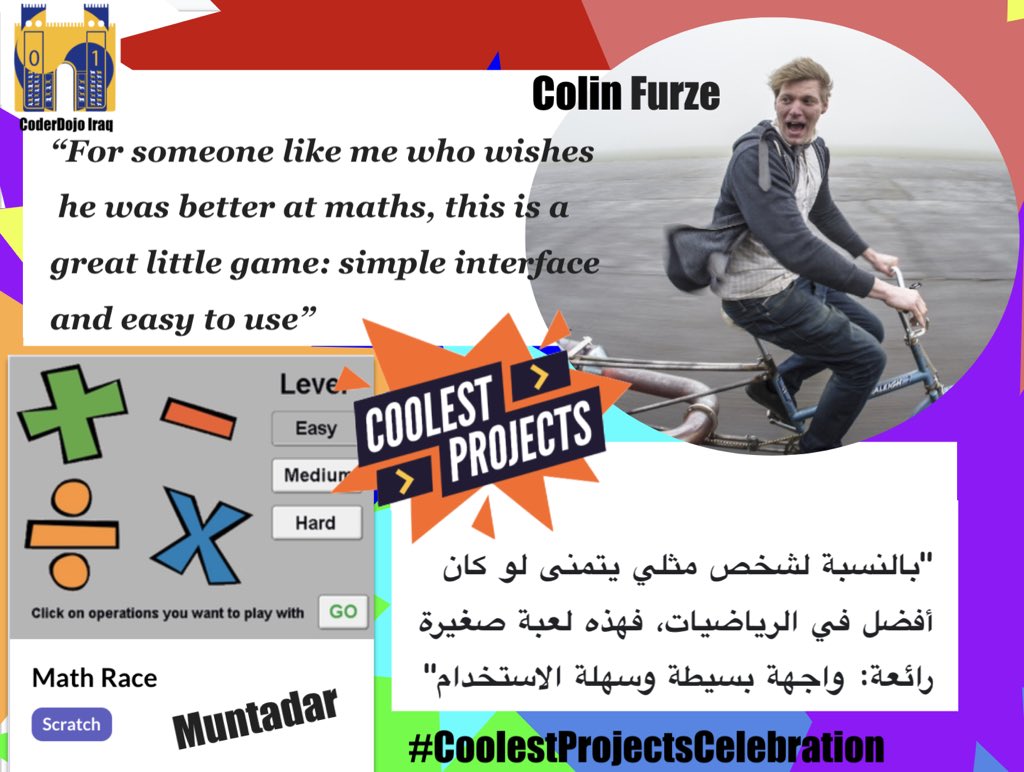 nadiaali3000's tweet image. This is what @colin_furze said about Muntadar’s project #CoolestProjects #CoolestProjectsCelebration online.coolestprojects.org/projects/1268