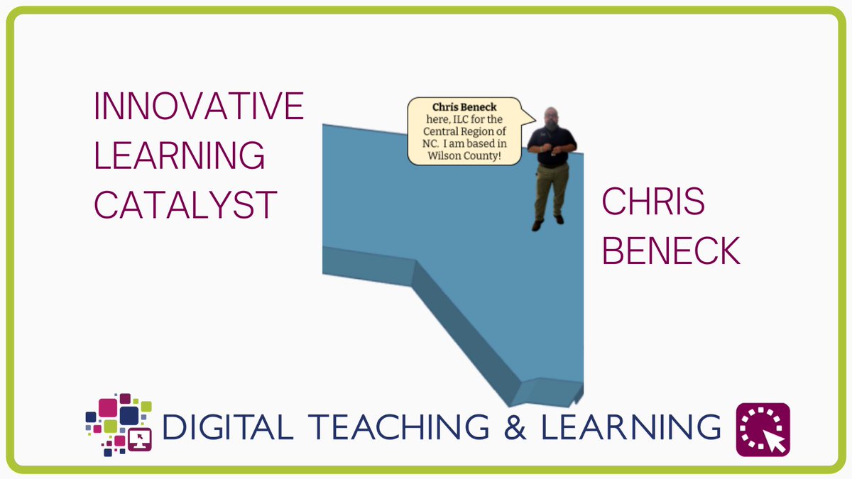 techguybeneck's tweet image. 👋🏻 I&apos;m Chris Beneck - Innovative Learning Catalyst for the central region of NC! Since joining the Digital Teaching and Learning division I have been honored to support the educators across this state to help them grow their digital-age teaching skills. #NCDTL #NCDLS