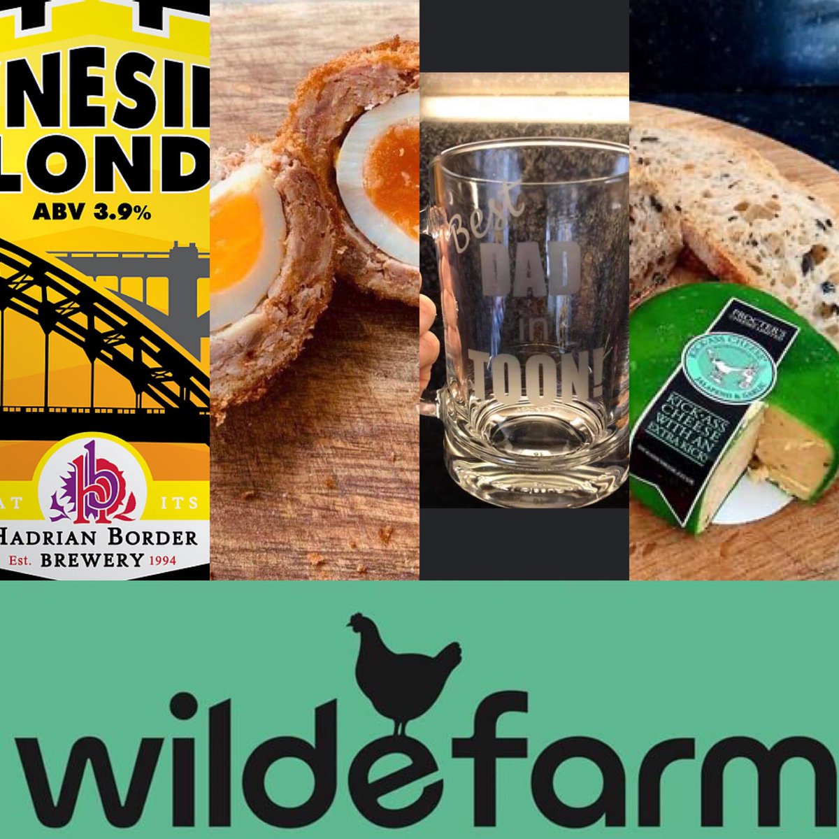 Pre-order your Father’s Day Hampers jam packed with delicious Wilde Farm goodies such as scotch eggs and sausages, as well as beer from <a href="/HadrianBorder/">Hadrian Border Brewery</a> 
cheese from <a href="/KICKASSCHEESE/">KICKASS CHEESE</a> 
AND a personalised glass from Handmade and Heartfelt. 

wildefarm.co.uk/c/father-s-day

#fathersday