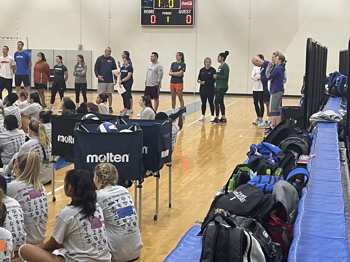 TAVVolleyball's tweet photo. The 2021 #TAVCollegeCoachesCamp has begun! #GoTAV https://t.co/tPNcpy8dPJ