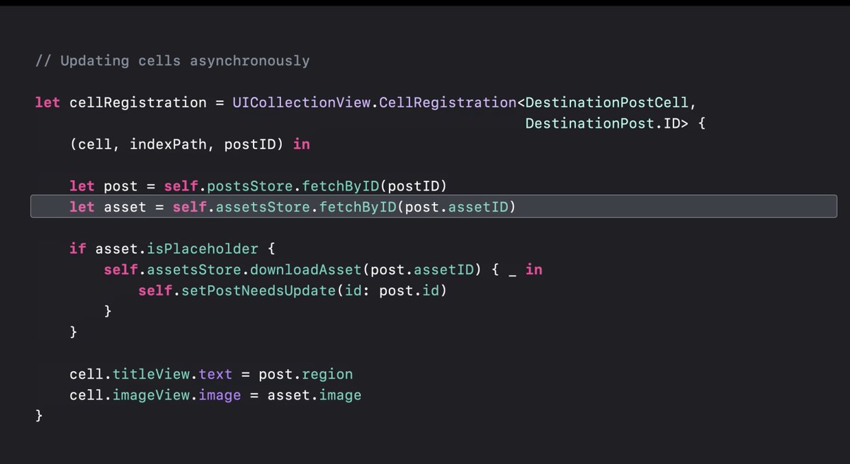Me every time I see a retain cycle in a #WWDC21 video: 😬😰

And I have seen quite a few so far.

I understand that code looks better without [weak self], but lots of engineers are going to copy paste this code into their own projects.