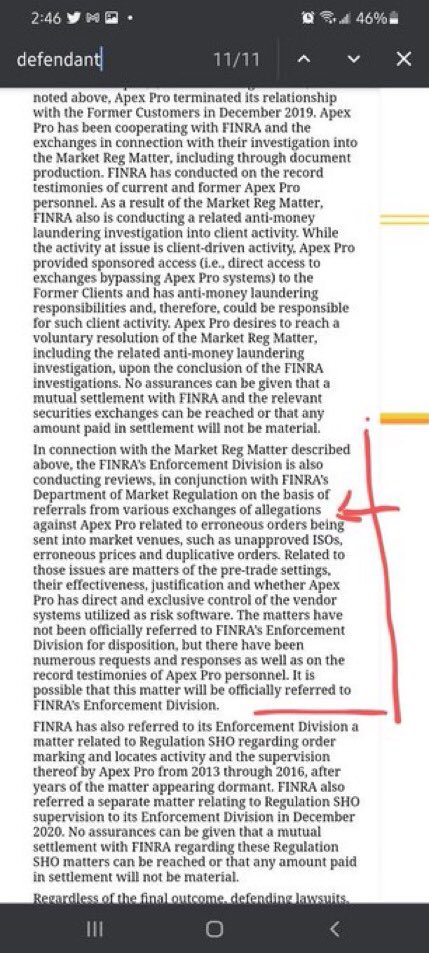 _DavidVsGoliath's tweet photo. Retweet! #HoldTheMarketAccountable In a merger doc, APEX discloses that they are being sued for massive market manipulation! The SEC take notice! @Xx_WiReD_xX for finding it @ShortTheVix1 for bringing it out! Please sign the petition! https://t.co/Xu3mJGEOTA AND RETWEET $AMC $GME https://t.co/2OVYPRivT5