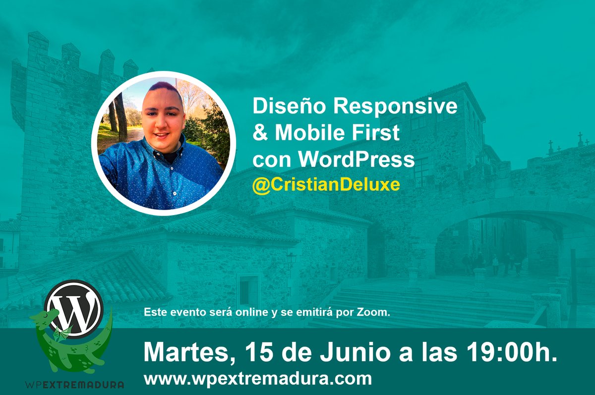 Nueva meetup: Diseño Responsive &amp; Mobile First con WordPress. 
meetup.com/es-ES/wpextrem…
#caceres #WordPress