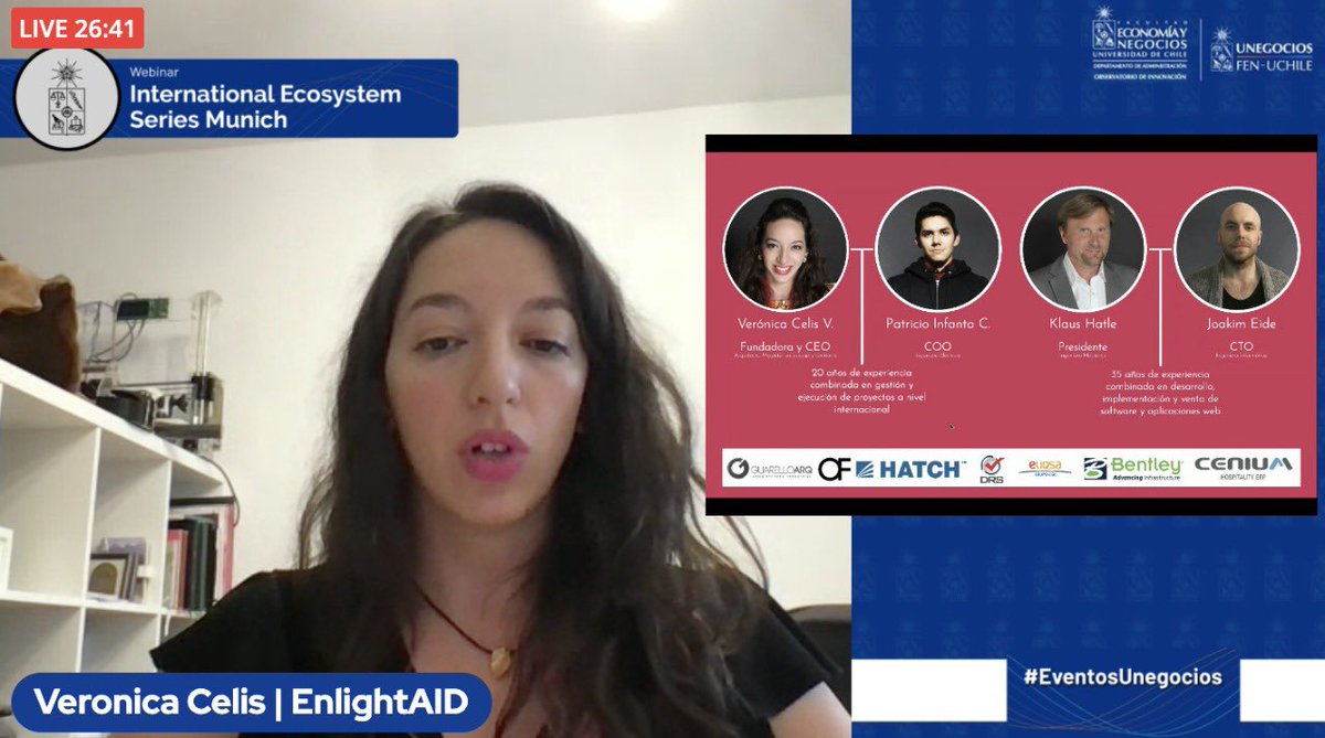 La emprendedora Tech chilena Veronica Celis, CEO de EnlightAID hablando de su emprendimiento sobre transparencia en donaciones. Ver en vivo youtube.com/watch?v=omAowR…