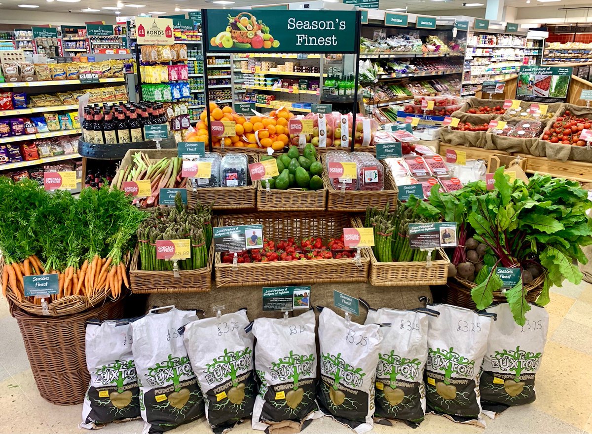 CTBakerBudgens's tweet photo. 🍓 Local #Asparagus from @SharringtonStr1 is still available, alongside their delicious #Strawberries 

🍅 Locally grown Cocktail, Cherry &amp; Yellow #Tomatoes from @MealesCoffee in Stalham

🥔 We are stocking #Potatoes from @BuxtonPotatoCo in bags from 750g to 7.5kg! https://t.co/aJIOeAPjBL
