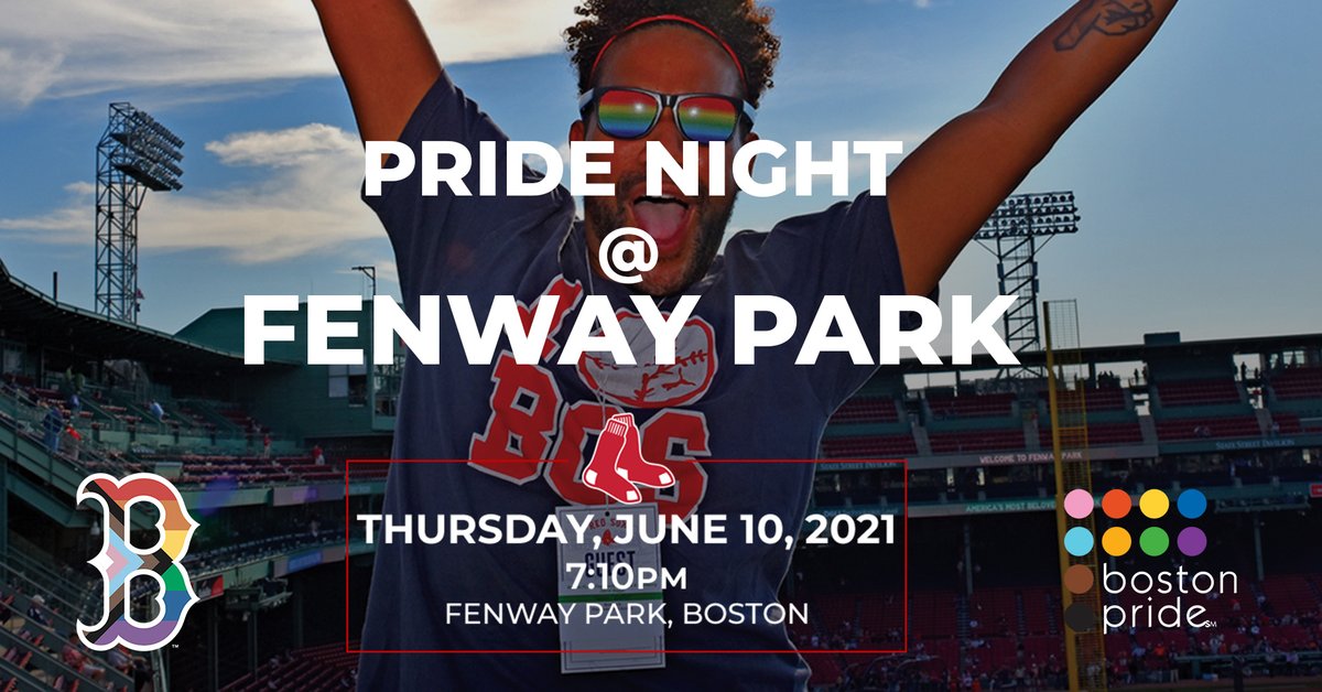 Get your tickets to Pride Night @ Fenway Park @redsox vs @houstonastros game this Thursday, June 10th at 7:10 pm before it's too late. #ExpressYourPride and join us on the Sam Deck at Right Field for a Pregame Pride Party! 
Tixs at: redsox.com/pride