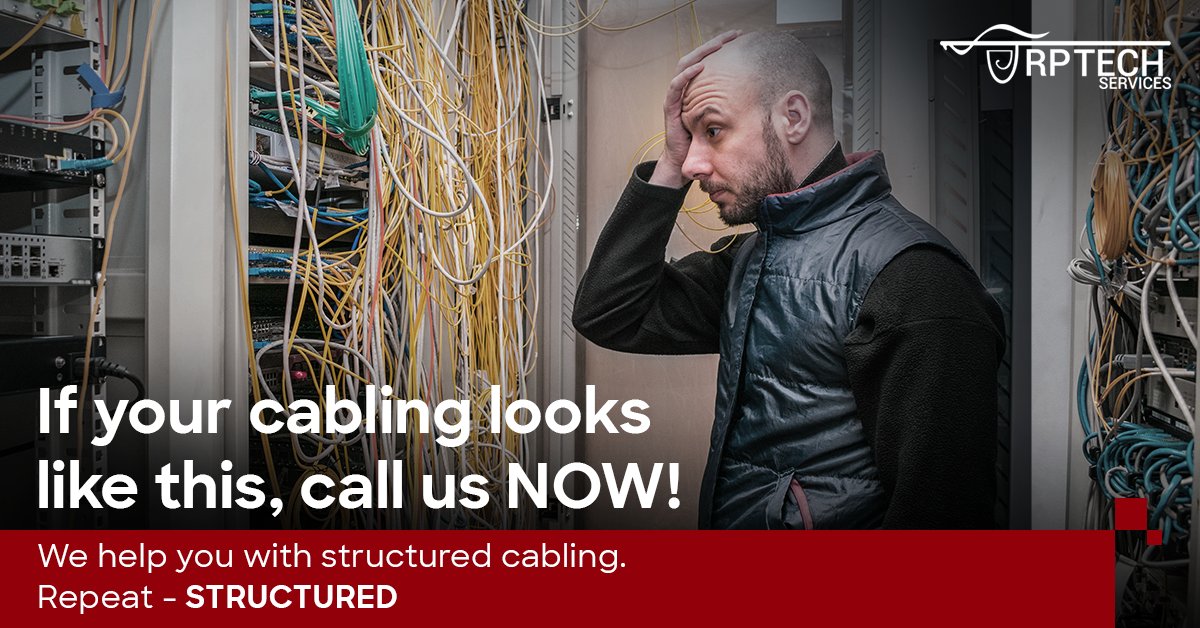 RPTech_Services's tweet photo. Let’s be honest, we’ve all seen a messy wiring job done by a “specialist”. Let the real specialists with actual experience handle the situation this time.

Make the smart move today. Visit https://t.co/eAOb8wU8ad

#RPTech #ITExperts #Cabling #StructuredCabling #YourLocalITExperts https://t.co/IpSwujUr4A