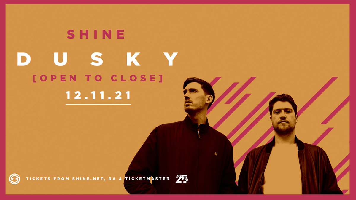 👊🏻 𝗝𝗨𝗦𝗧 𝗔𝗡𝗡𝗢𝗨𝗡𝗖𝗘𝗗 👊🏻

DUSKY
[Open To Close]

🔗𝗦𝗜𝗚𝗡 𝗨𝗣 for pre-sale/early bird ticket access (This Thurs 4pm) ⇢ bit.ly/Dusky-SignUp

🔁RT for a chance to WIN🔁 

📅 12 Nov 2021📍The Limelight 1

Presale • Thursday 4pm
General Sale • Friday 10am