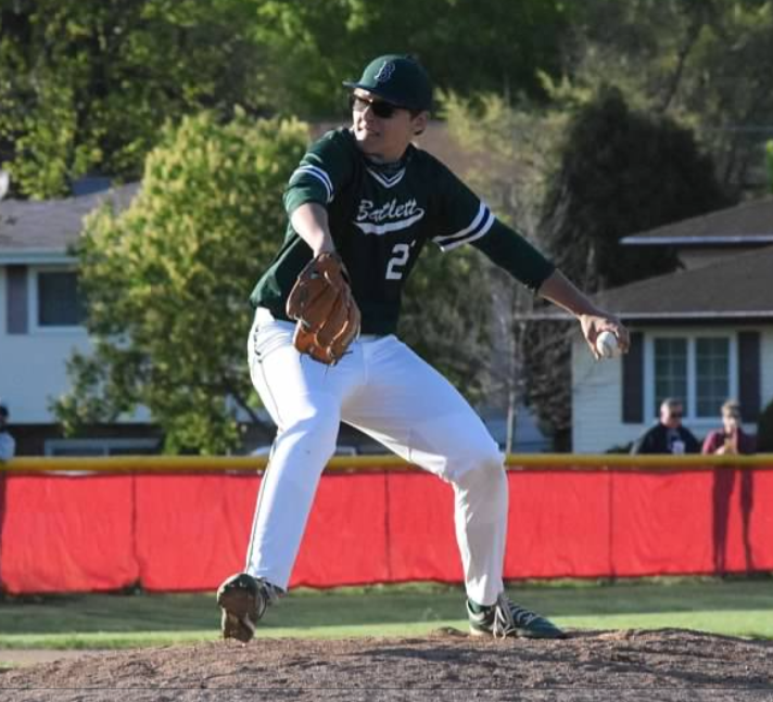 BHSHawkBaseball's tweet photo. Congratulations to sophomore @Daniel_Krulak for being named to the @UpstateEight All-Conference team.  In conference play, Daniel posted a 6-0 record 2/2 save opp. 25 2/3 innings, .273 era, 41 k's .167 BAA #Hawkfamily @BartlettHawksAD @MDemovsky @FearNation_BHS https://t.co/hzit0QvG1s