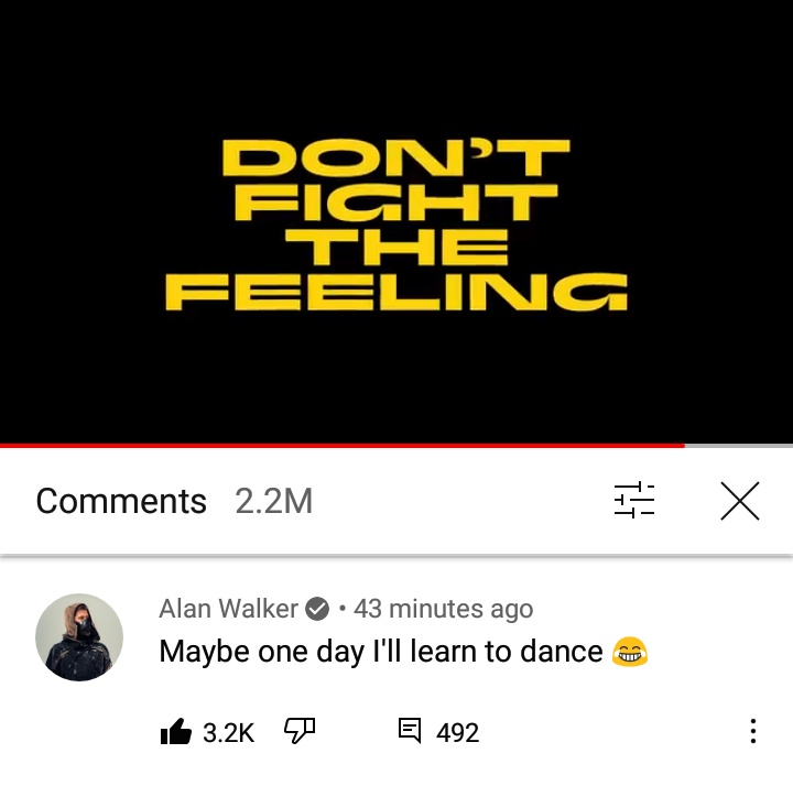 rnbexos's tweet photo. alan walker commented on exo's 'dont fight the feeling' mv omgg https://t.co/ekV8NJVRST