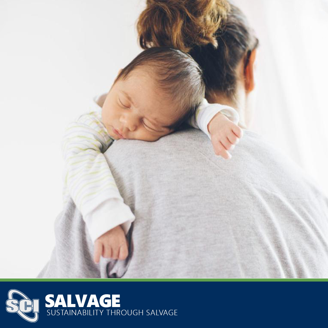 At SCI, salvage isn't all about turning a profit. #Sustainability is an integral part of our plan. Today, we had the pleasure of donating over 3000 items of baby clothing and equipment to the local baby bank.