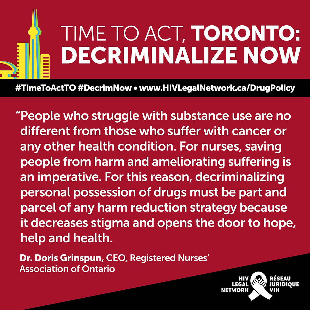 SRCHC is proud to sign onto this call for the decriminalization of simple drug possession in #Toronto, and urges Toronto’s Board of Health to not delay in taking immediate action. #TimeToActTO #DecrimNow <a href="/epdevilla/">Dr. Eileen de Villa</a> <a href="/CityofToronto/">City of Toronto 🇨🇦</a>