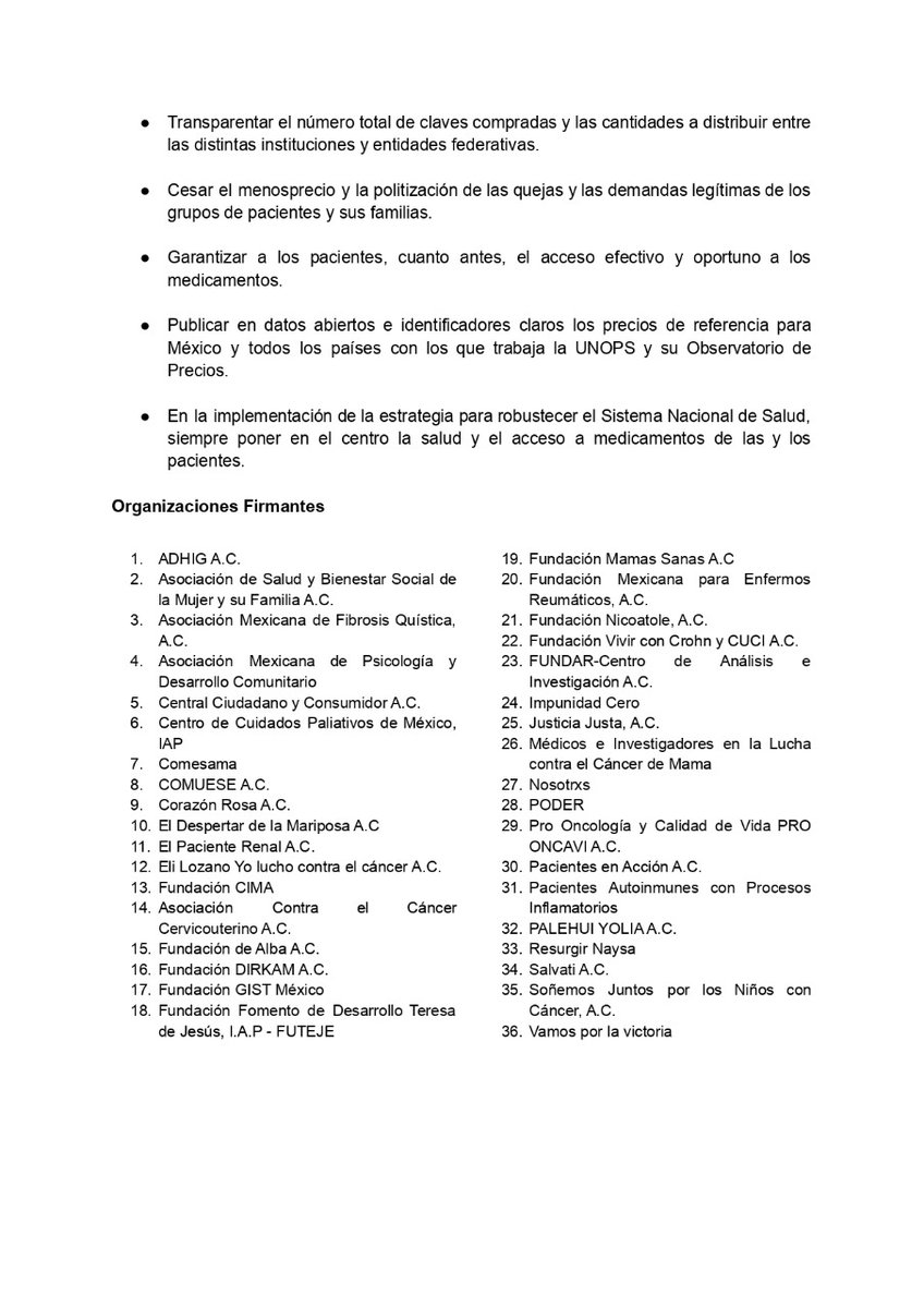 cerodesabasto's tweet photo. #CeroDesabasto junto con otras 36 organizaciones más, exhortamos a que se garantice la transparencia en los procesos de compra de la UNOPS #ComprasTransparentes https://t.co/8jG9mAj9JM