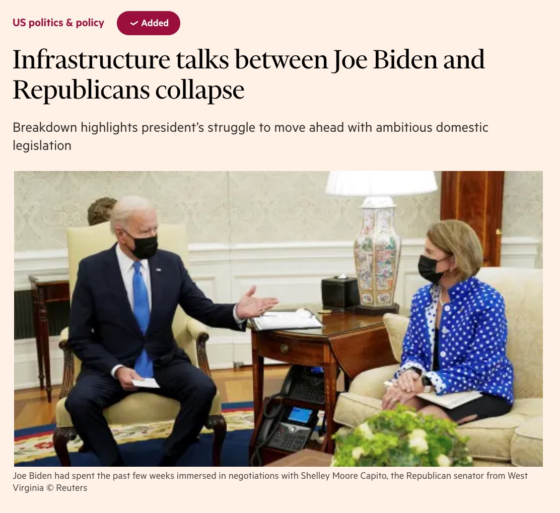 adam_tooze's tweet photo. Biden's OECD tax deal: GOP Senate commits to blocking  https://t.co/7QKiURK9qZ

“Endless frontier”: Senate gutted 
https://t.co/NkDyqJRhOr

Infrastructure bill: talks with GOP collapse
https://t.co/8S5a1FsP3f

Clean energy standard? Yup you guessed it! 
https://t.co/HvbY6FetLq https://t.co/HunKpSdp96