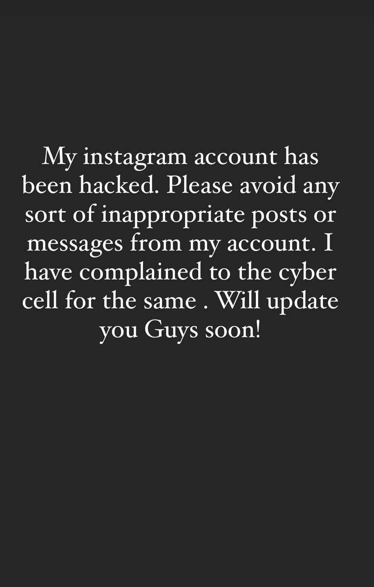 Hey guys! My instagram account is hacked...will get back once it’s rectified!