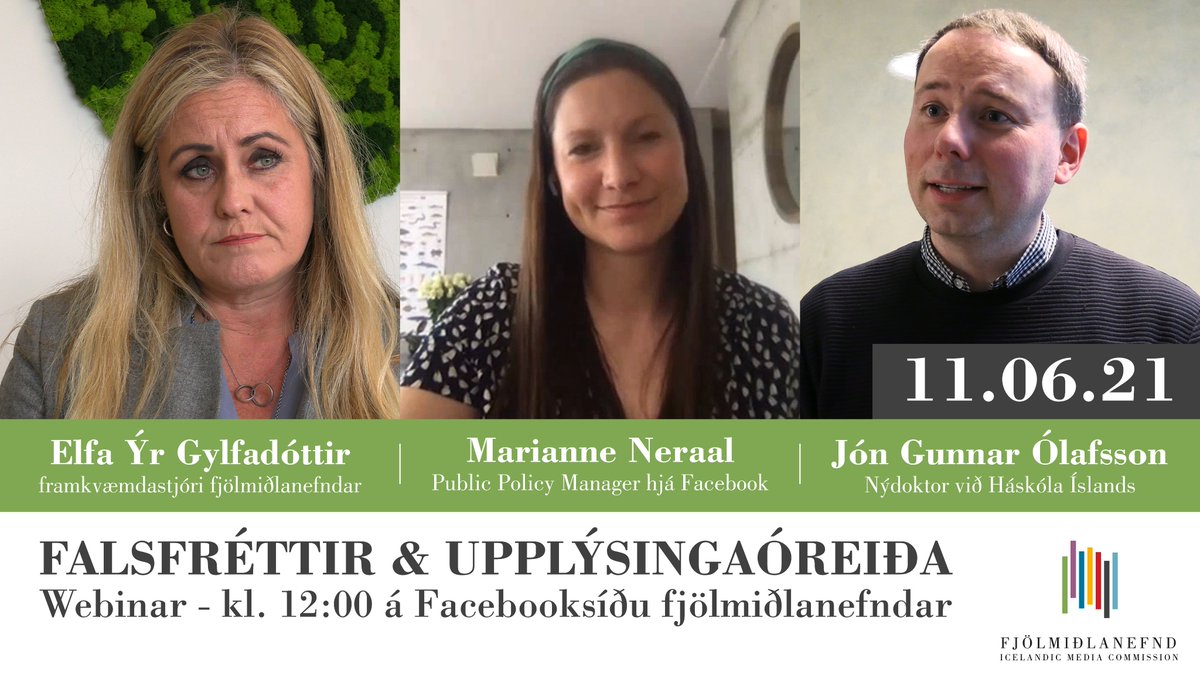 Webinar um falsfréttir og upplýsingaóreiðu á Facebooksíðu fjölmiðlanefndar á morgun 11. júní kl. 12:00