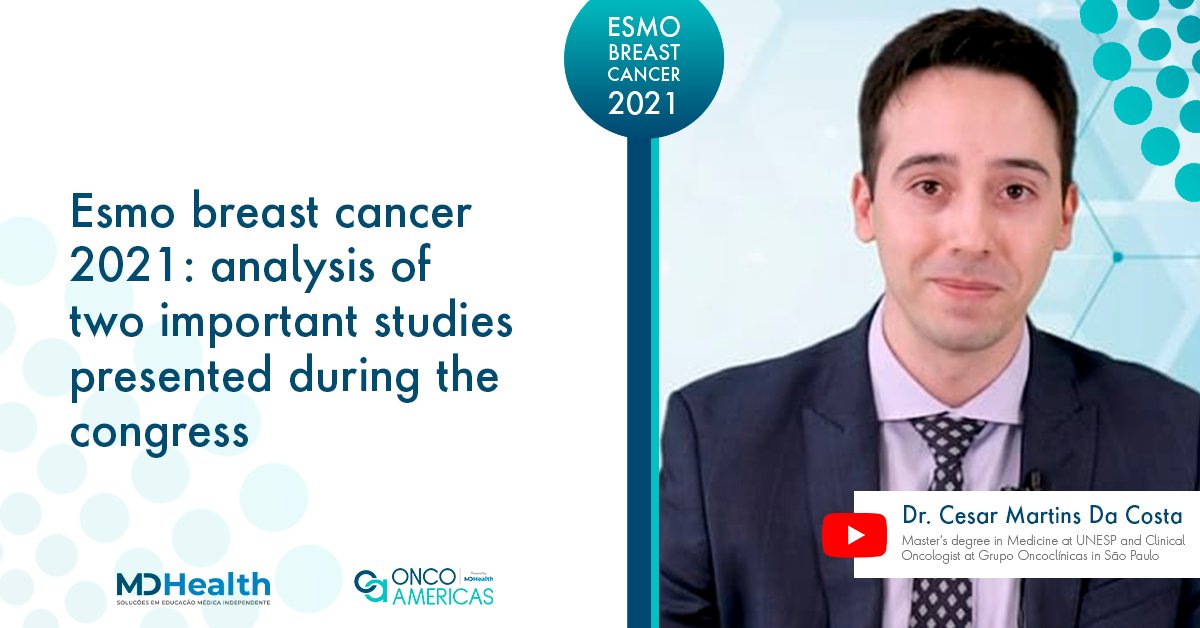 Clinical Oncologist at Grupo Oncoclínicas discusses phase II DESTINY-Breast01 study and meta-analysis that included four randomized clinical trials involving patients with triple-negative breast cancer: bit.ly/2TeQjTw
#OncoAmericas #ESMO #ESMOBreastCancer #breastcancer