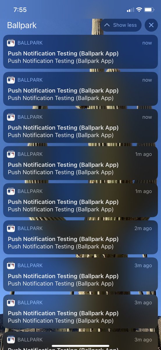 ElyBenhamo's tweet photo. Yo @MLB fix your Ballpark app (or tell it to leave me alone) https://t.co/fkcvkKovE0