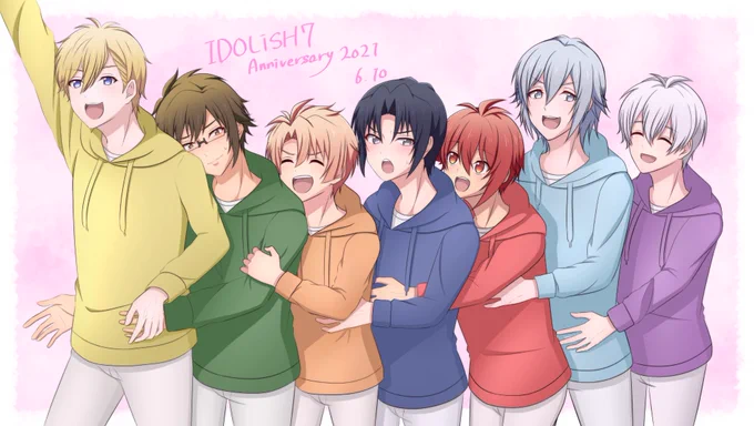 アイナナ記念日おめでとう!!!!🥳👏🎉ずっとずっと大好き🥰❣️
#IDOLiSH7記念日2021 
#IDOLiSH7記念日 