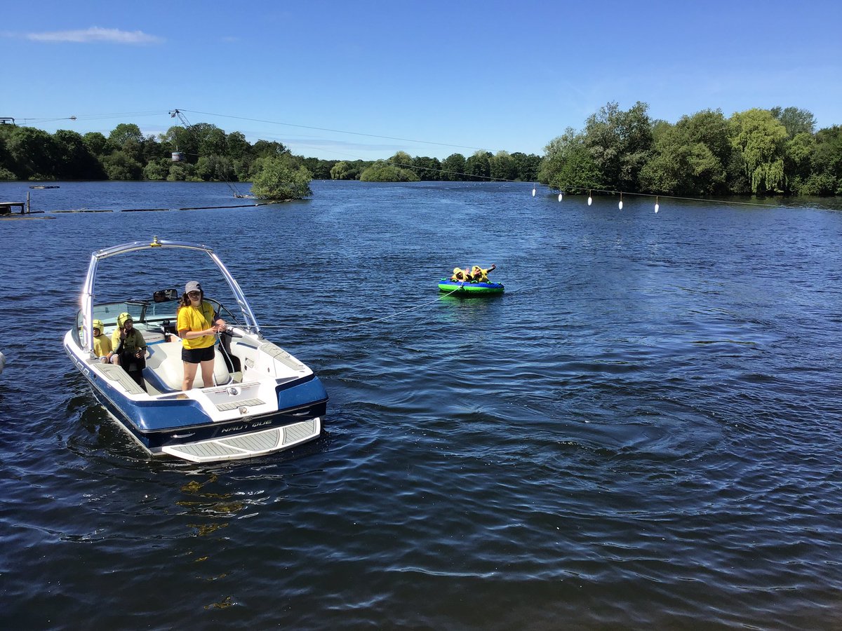 The morning on the Aqua park!